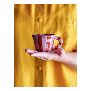 Bloomingville - Stoneware Kupa Nini | Pembe