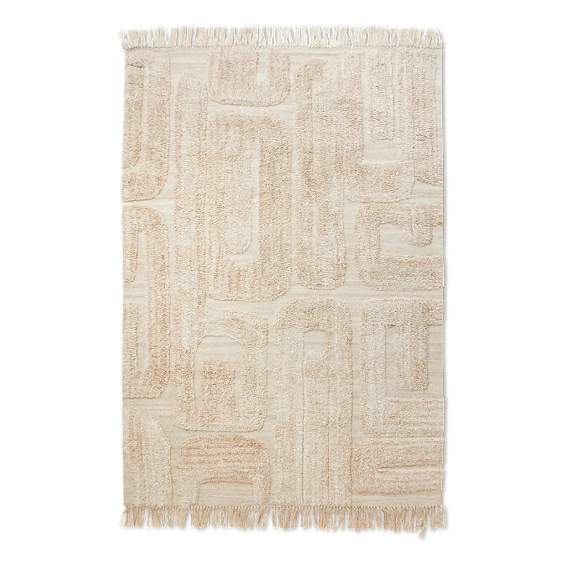 HKliving - Limestone Tuff Rug | Cream