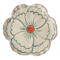 Rice - Fleur seramik tatlı tabağı | Yeşil