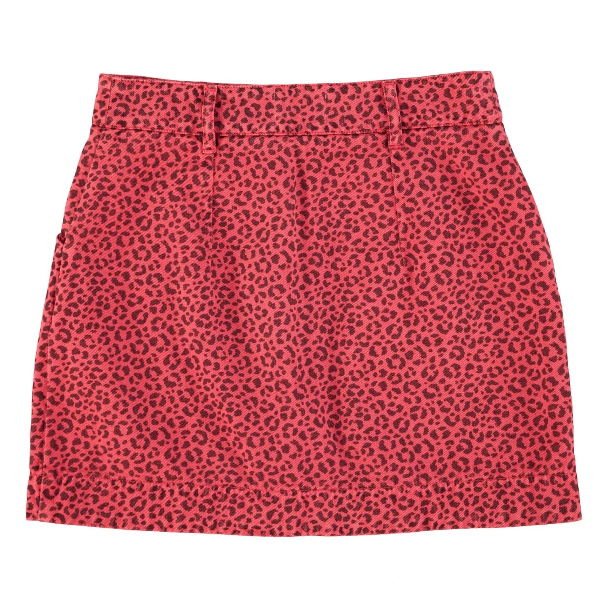 Sisters Department - Cotton Leopard Skirt | Framboise