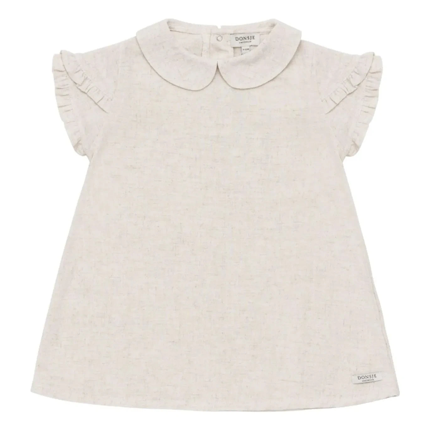 Donsje - Flien Claudine Collar Dress | Heather White