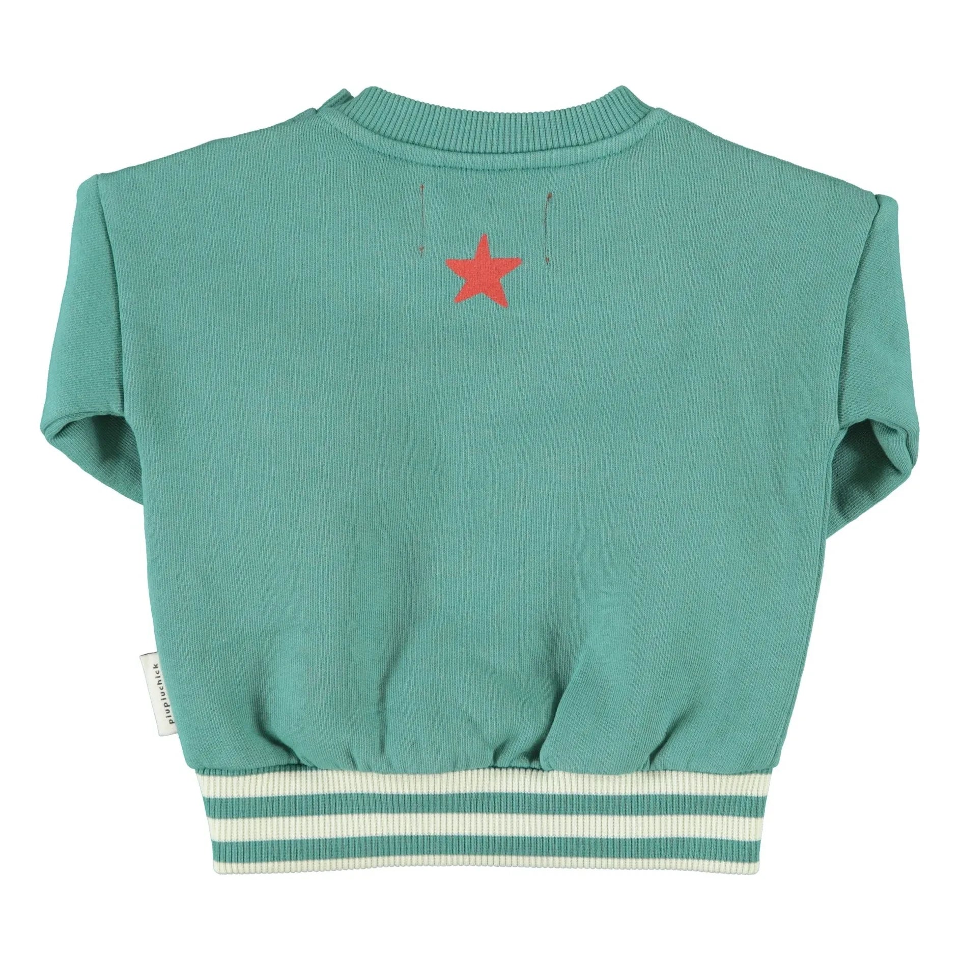 Piupiuchick - Here We Go Sweat Organik pamuk | Yeşil