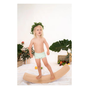 Ina Swim - Lumi Striped Swim Shorts | Green