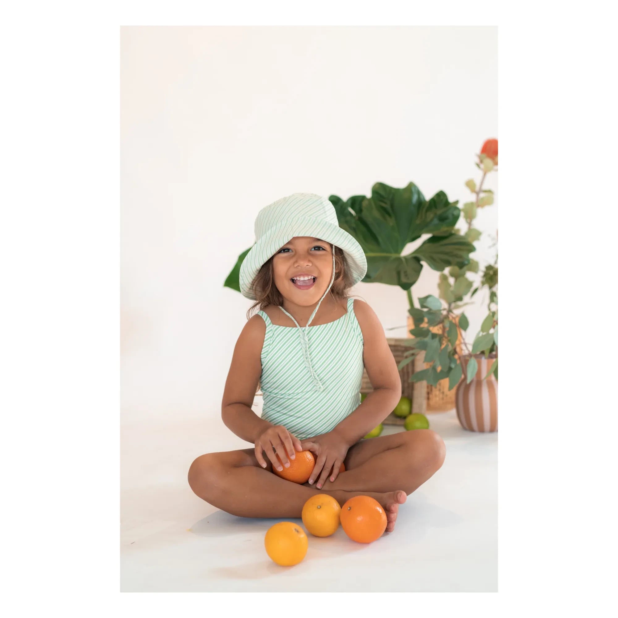 Ina Swim - Striped Bob Vali | Green