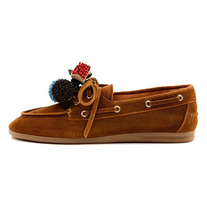 Toral - Nahua Suede Loafer Shoes | Brown