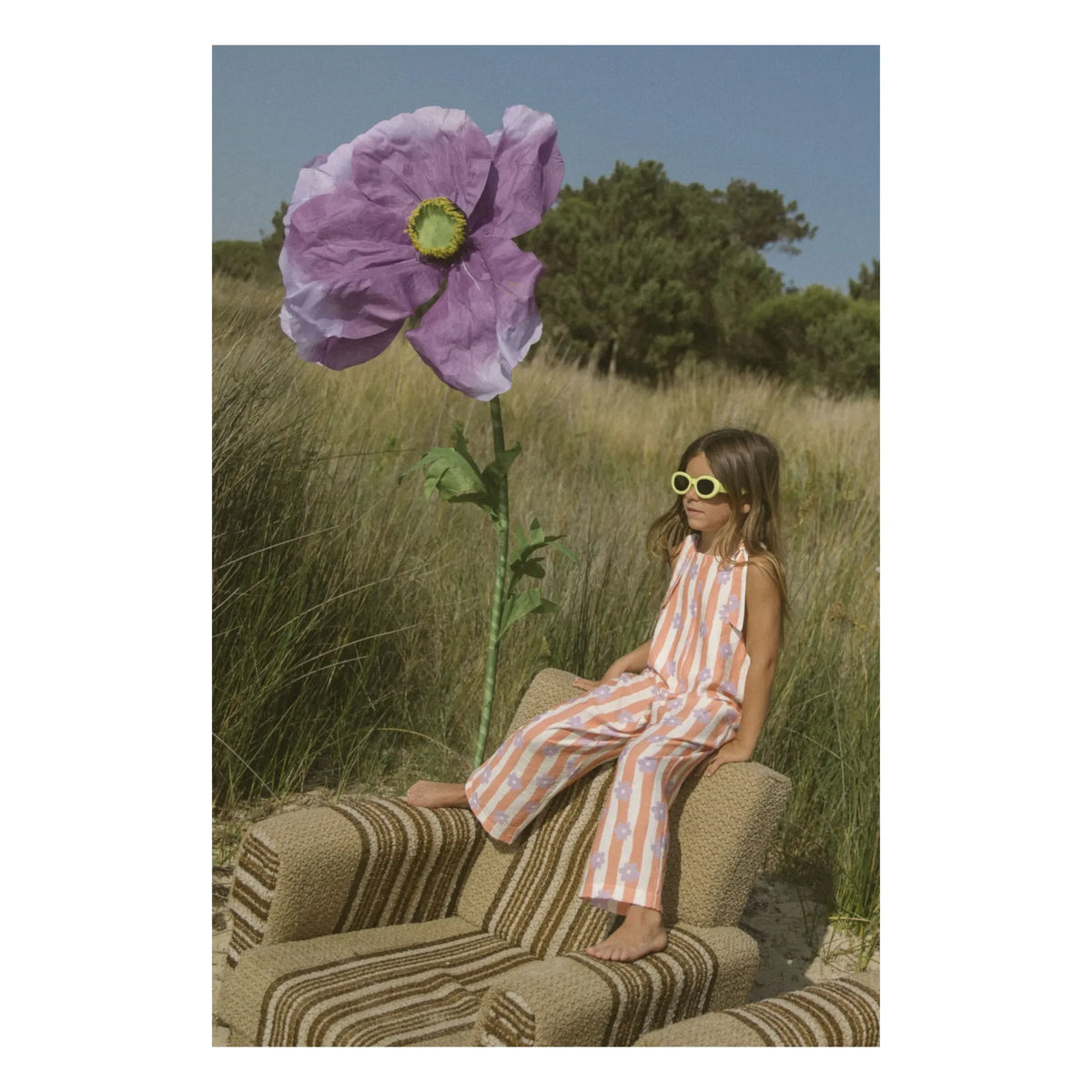 My First Cantê - Cleo striped jumpsuit | Pink