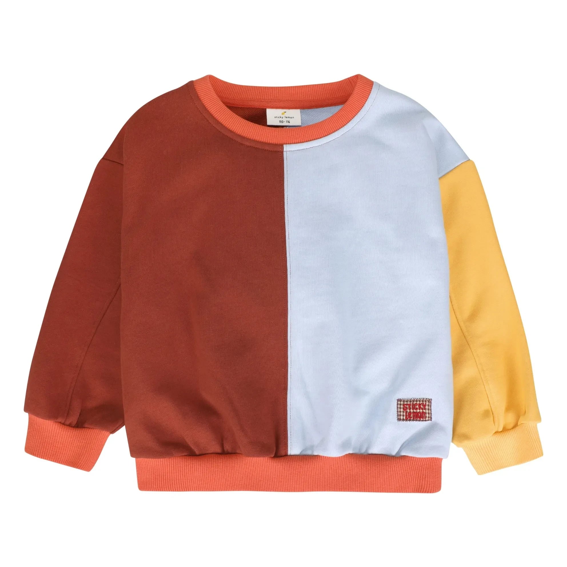 Sticky Lemon - Patch Detail Sticky Lemon Sweater | Orange Rouille