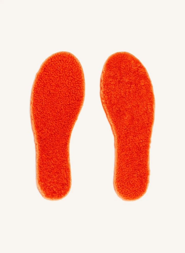 ILDA'S sheep - Merino Wool and Cork Sole | Orange