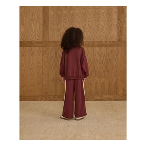 Rylee + Cru - Mini ribbed joggers | Burgundy