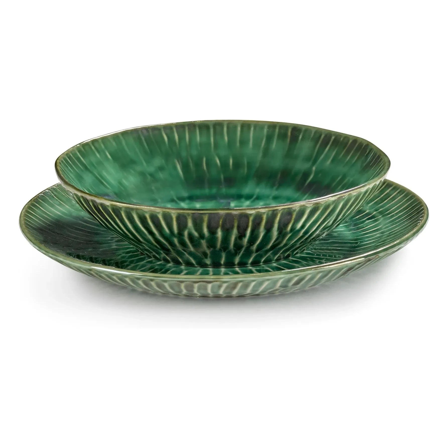 Serax - Plats Verde Lanza, Pascale Naessens - 2-Piece Set | Green