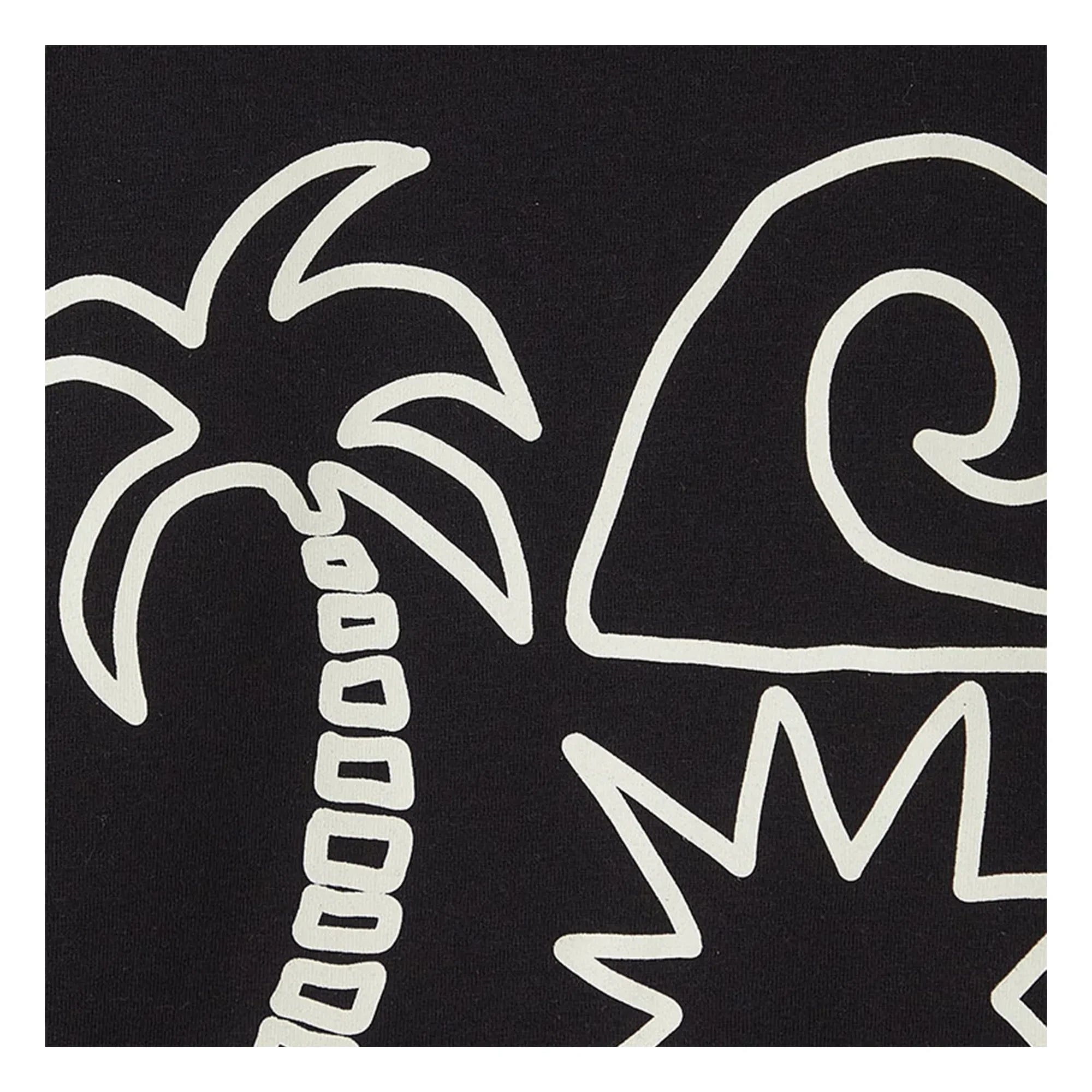 Fabula - Palm Tree T-Shirt | Black