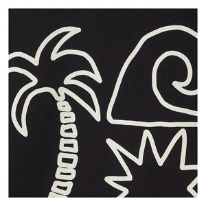 Fabula - Palm Tree T-Shirt | Black