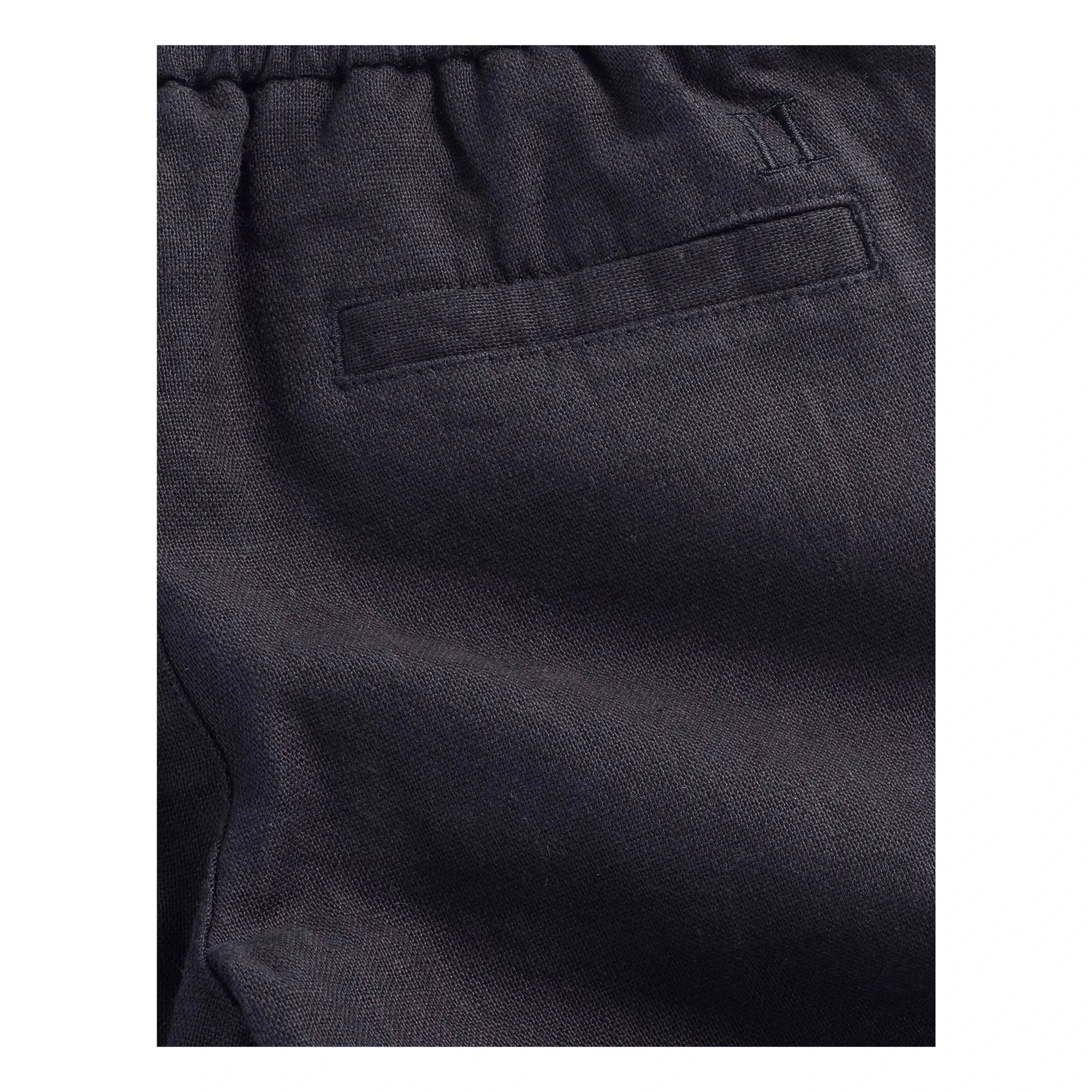 Les Deux - Patrick Linen Trousers | Midnight blue