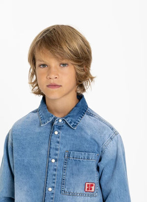 Hundred Pieces - Enzo Denim Shirt | Light Denim