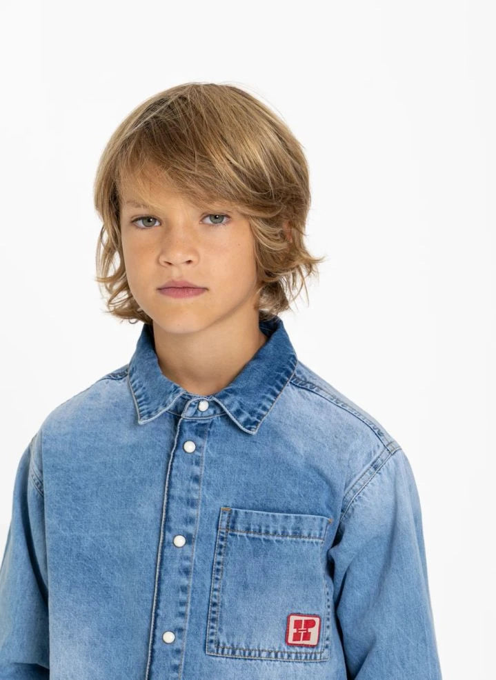 Hundred Pieces - Enzo Denim Shirt | Light Denim