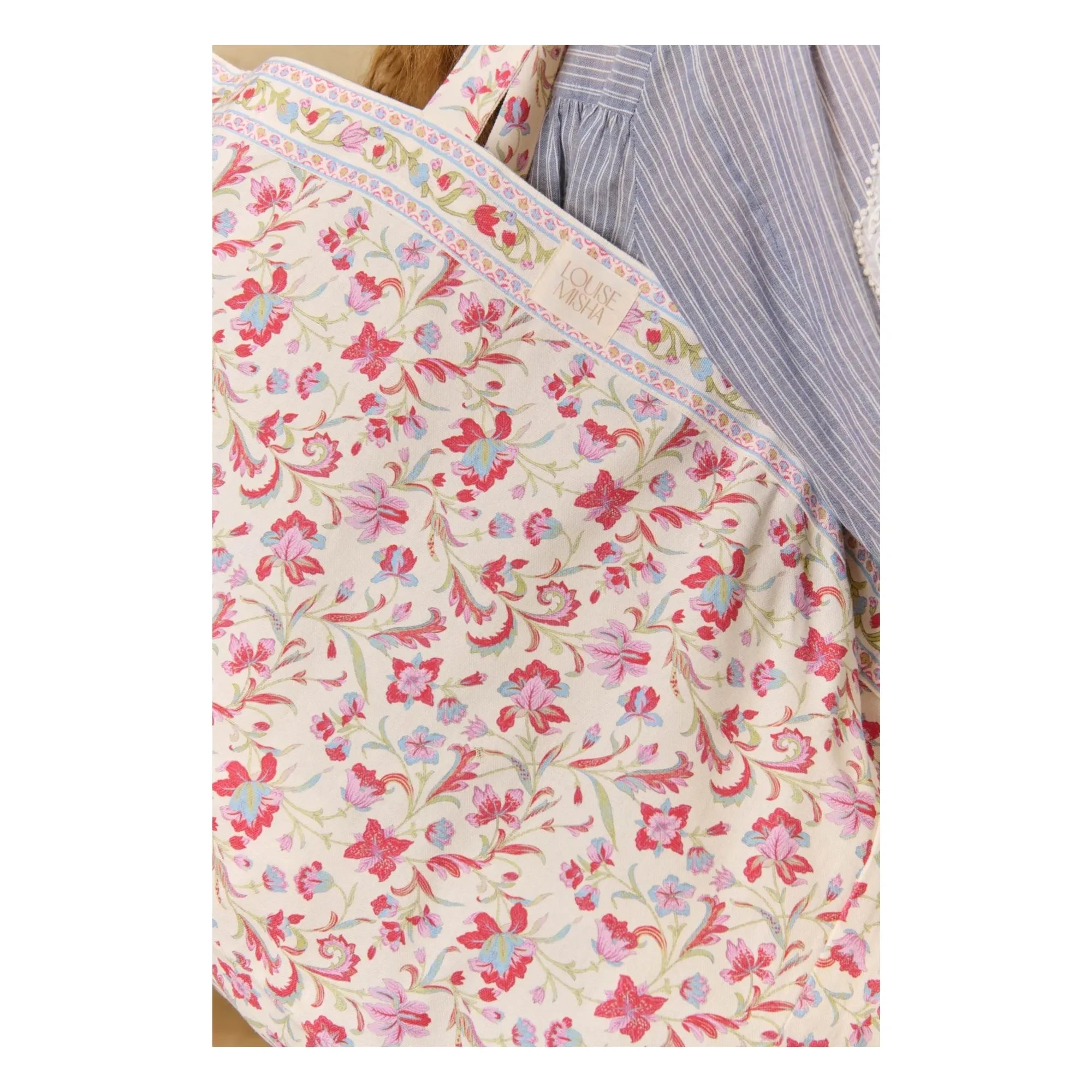 Louise Misha - Beverly Cotton Tote Bag | White