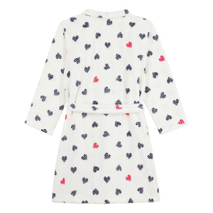 Petit Bateau - Striped Heart Sleepwear | White