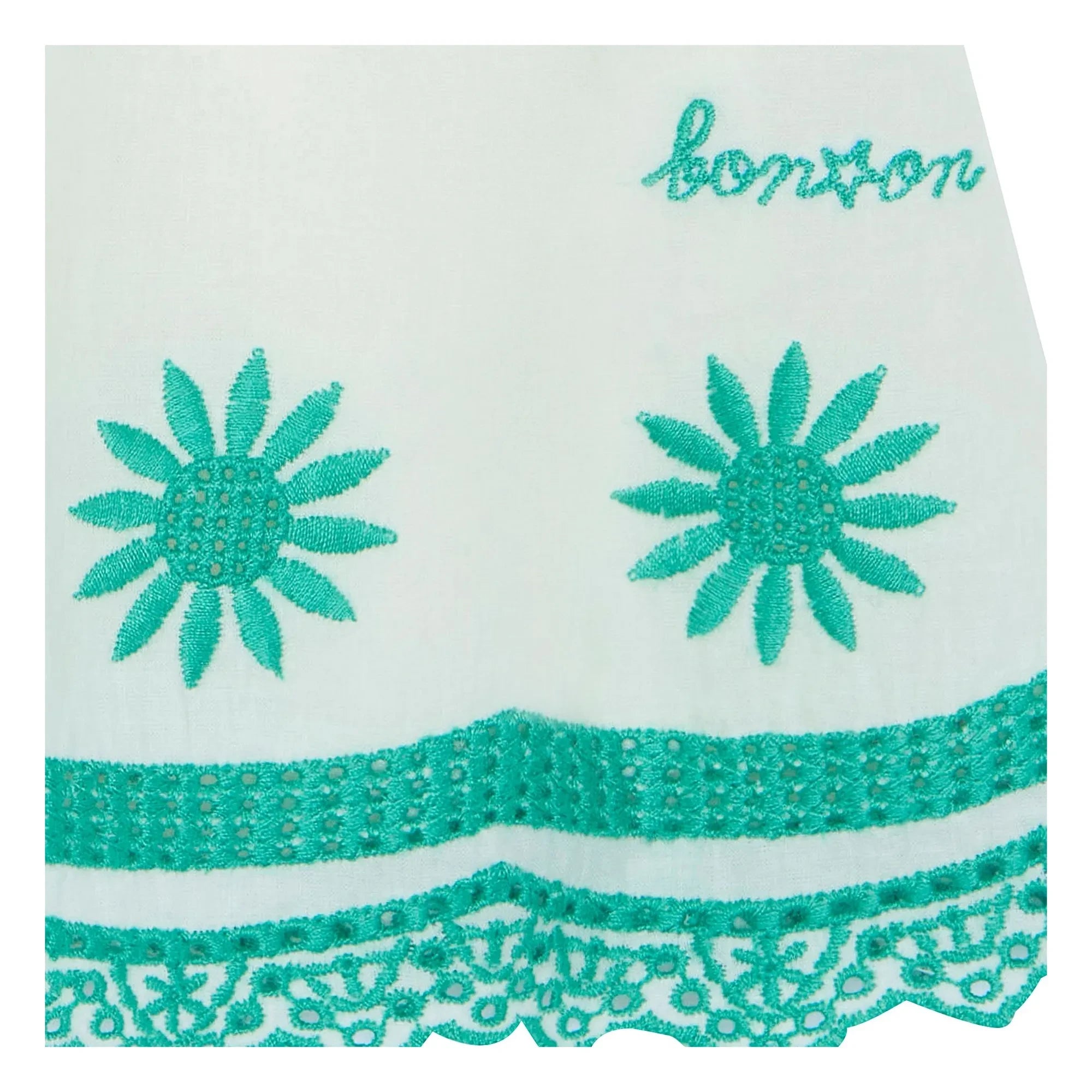 Bonton - Anna İşlemeli Elbise | Ecru