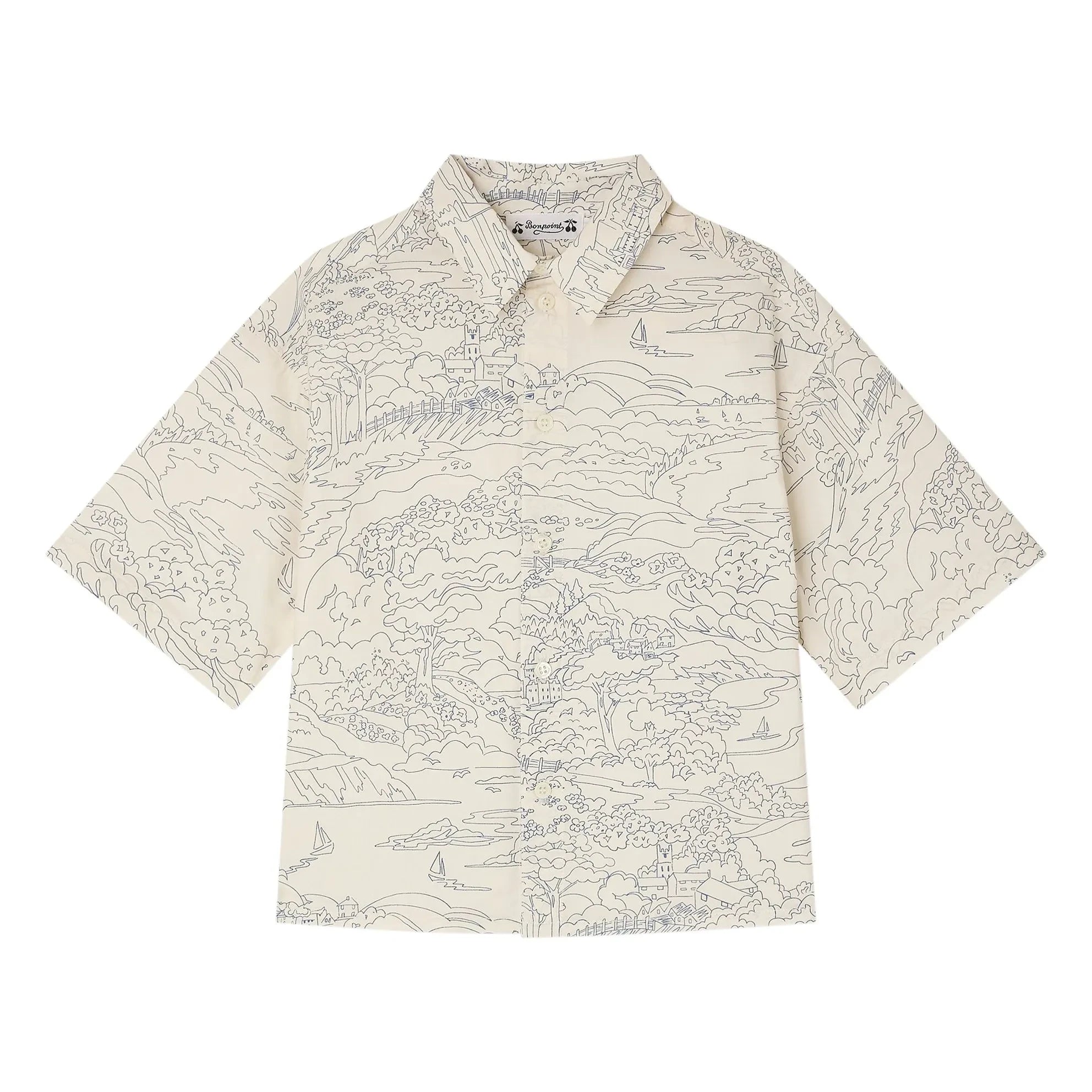 Bonpoint - Erian Paysage Organic Cotton Shirt | Ecru