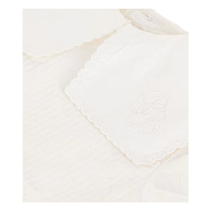 Petit Bateau - Linen and Organic Cotton Sailor Collar Dress and Bloomer Set | White