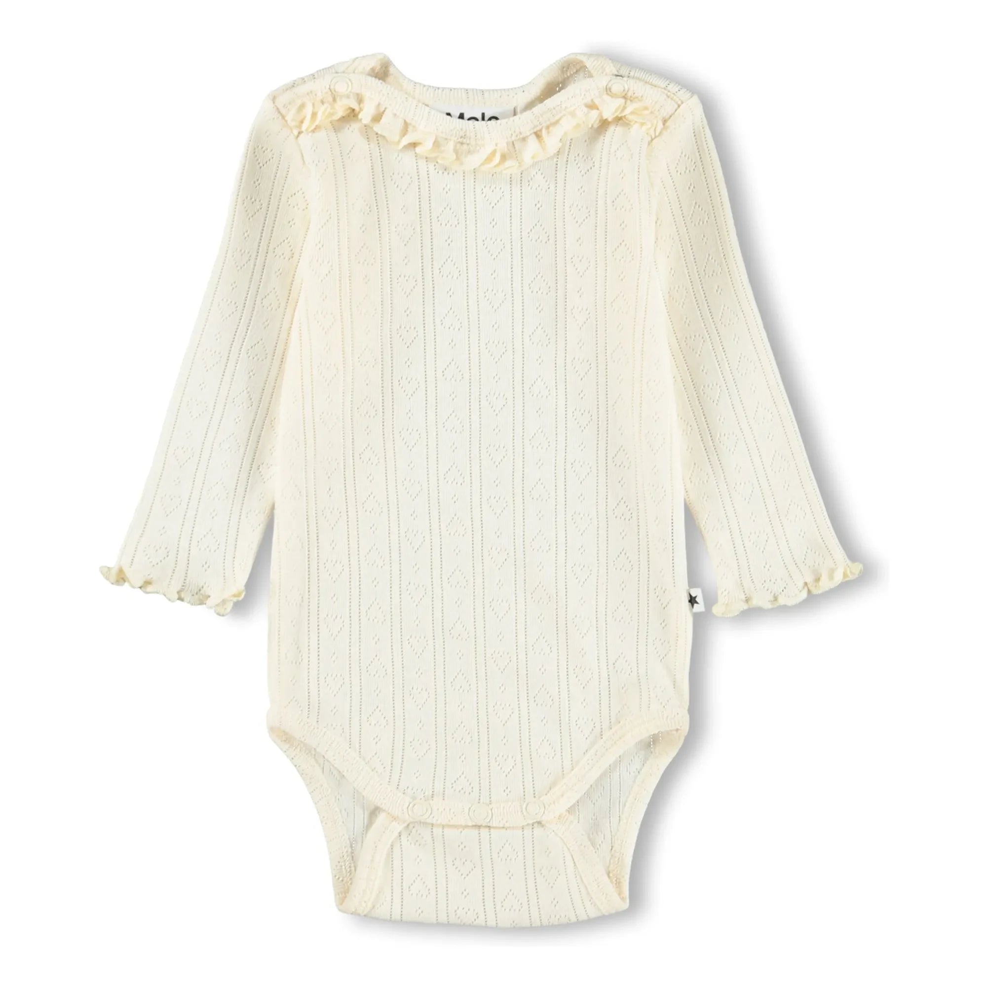 Molo - Foss Body Hearts Organic Cotton | Ivory