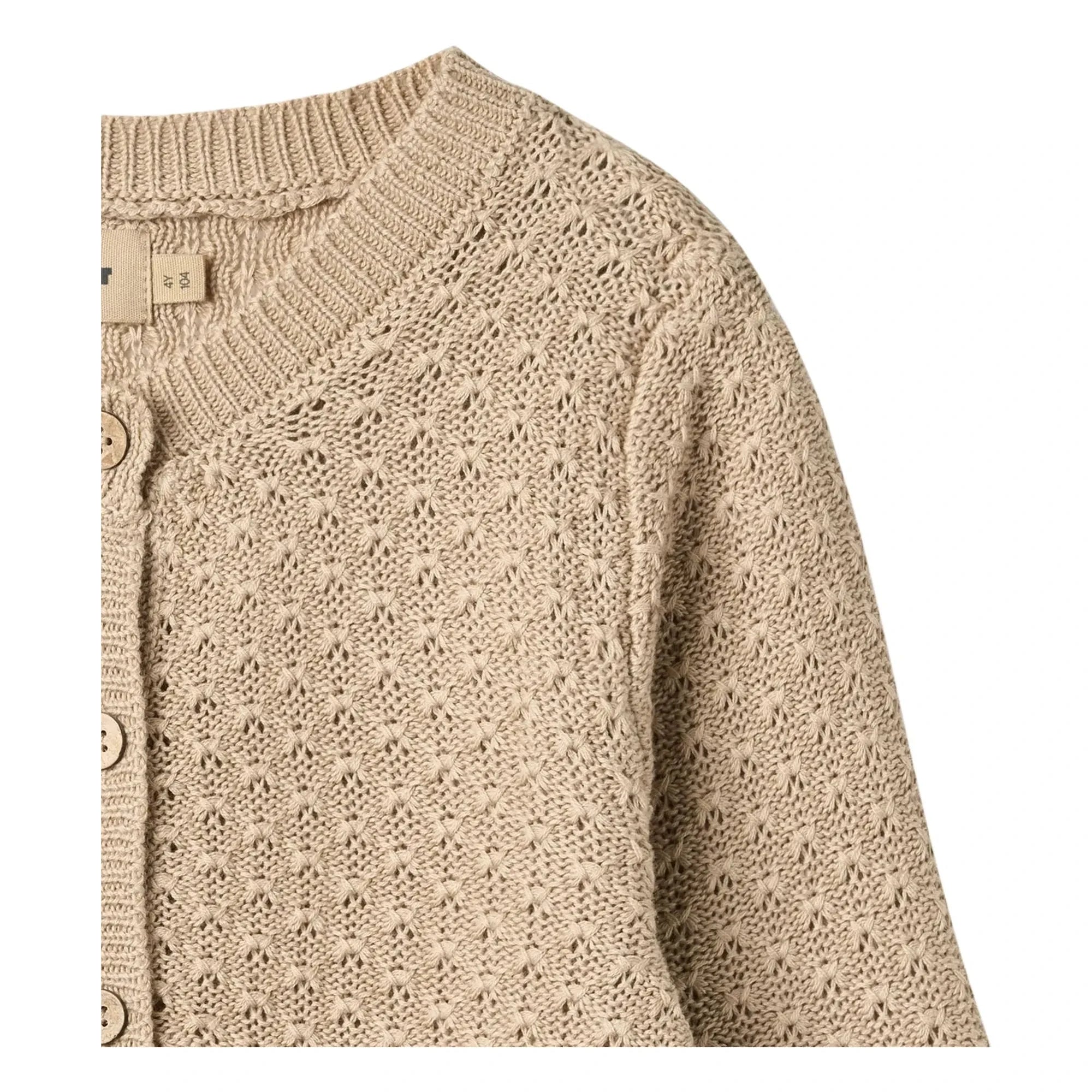 Wheat - Magnella Organic Cotton Cardigan | Ecru