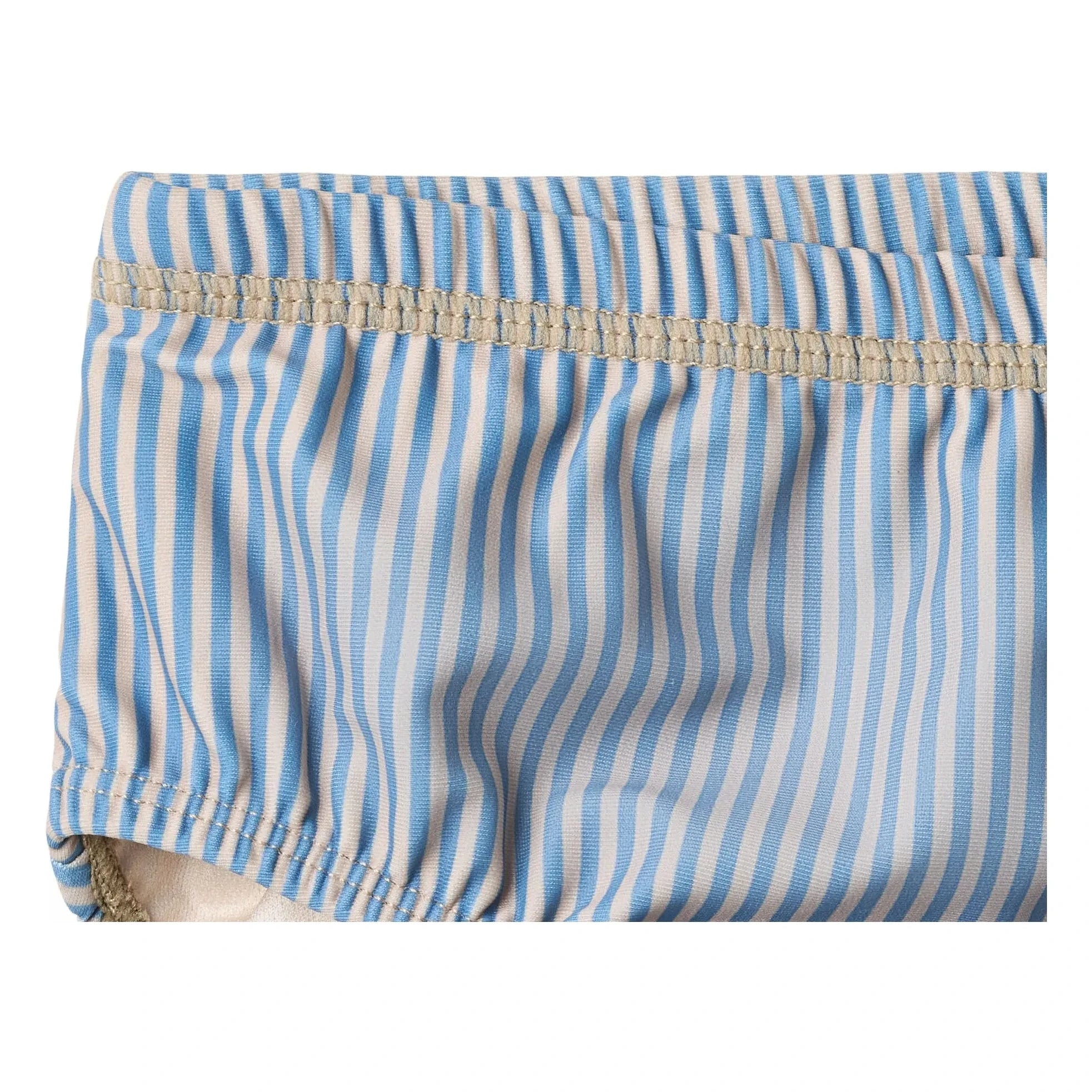 Wheat - Philip Striped Bath Briefs Made from Recycled Fibers | Blue