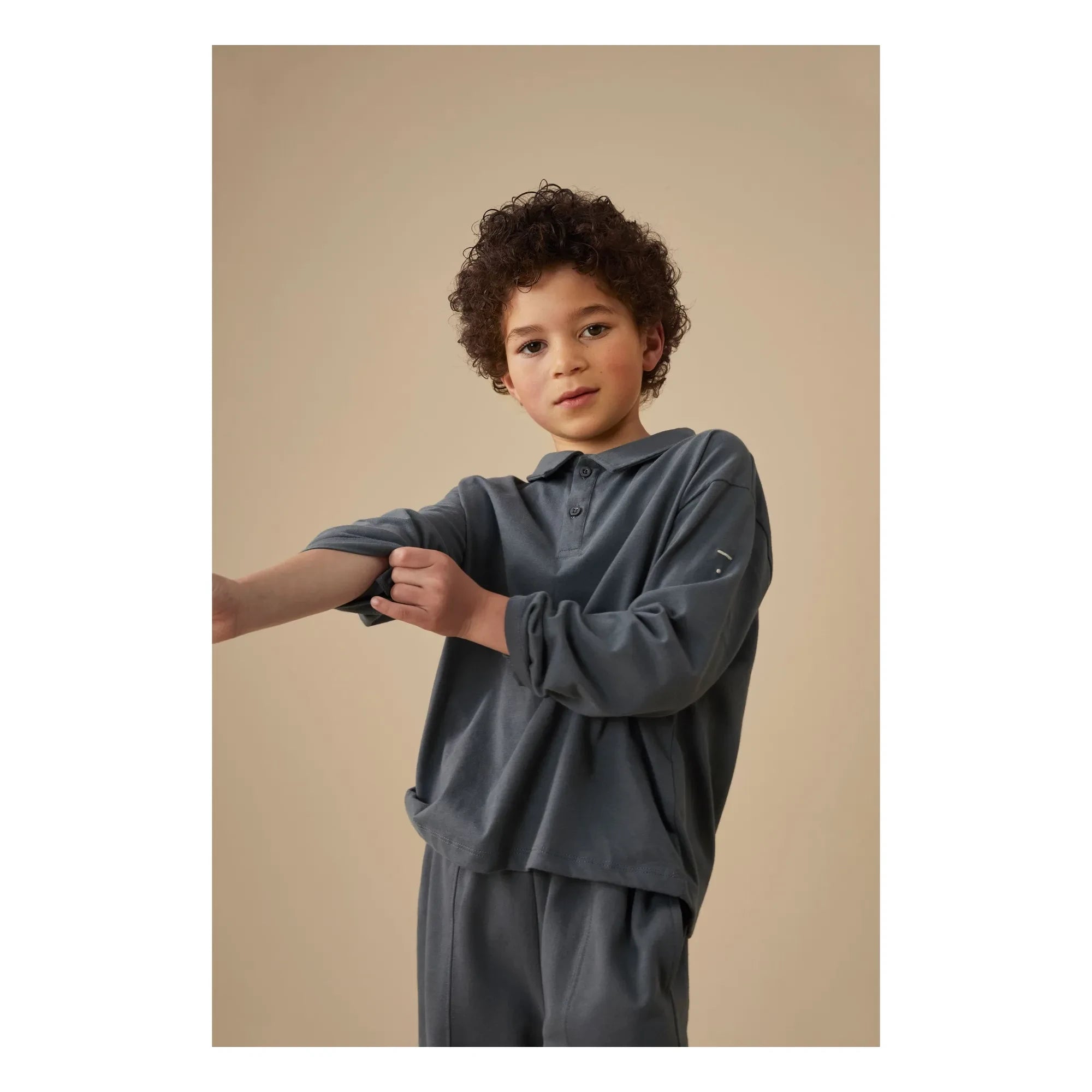 Gray Label - Organic Cotton Polo Shirt | Gray Blue
