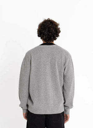 Smallable Man - Rodin Merino Wool Cardigan | Heather Grey