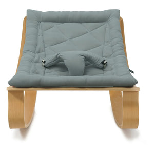 Charlie Crane - Levo Beech Wood Baby Rocker | Storm Blue