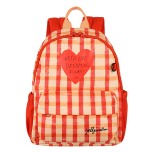 Jelly Mallow - Carreaux Backpack | Red