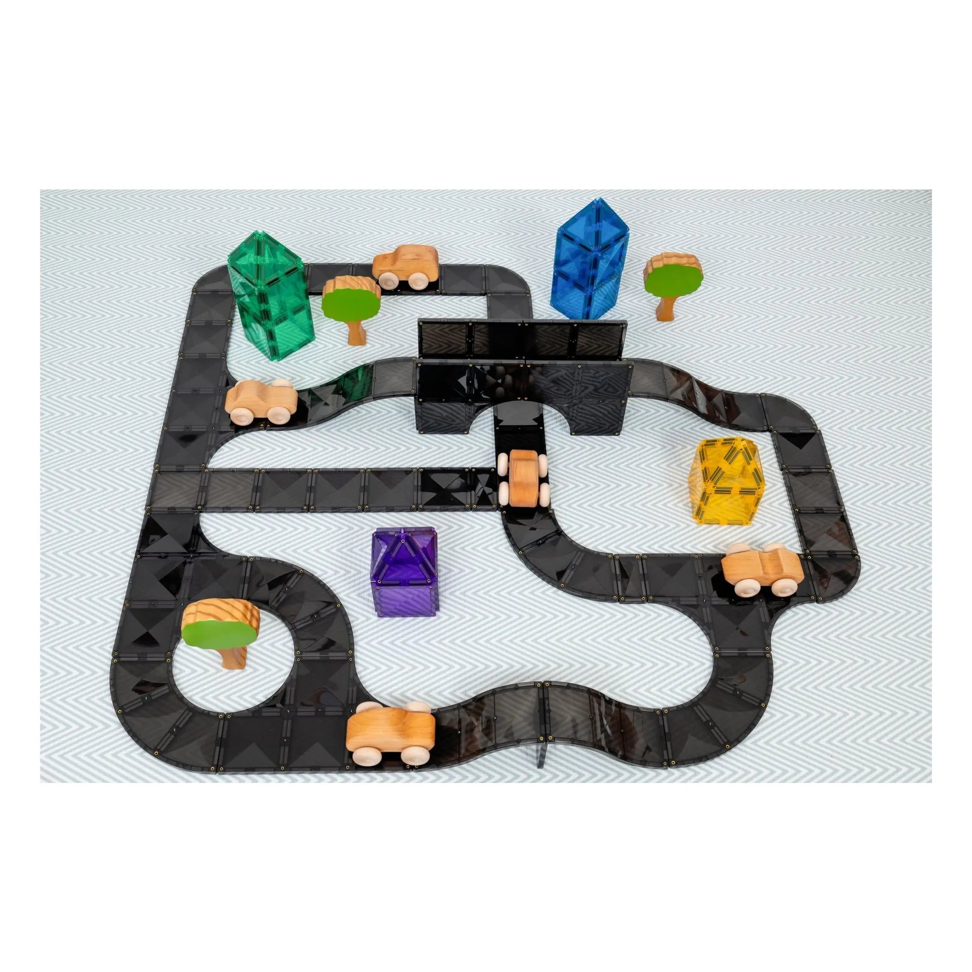 Connetix - Roads Creative pack - 48 Parça | Siyah