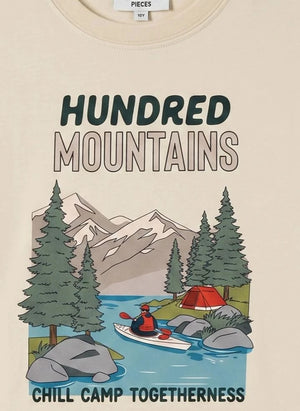 Hundred Pieces - Finn Chill Camp Organic Cotton T-Shirt | Beige