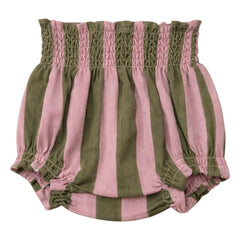 Lililotte - Bloomer César Striped Organic Cotton Twill | Olive