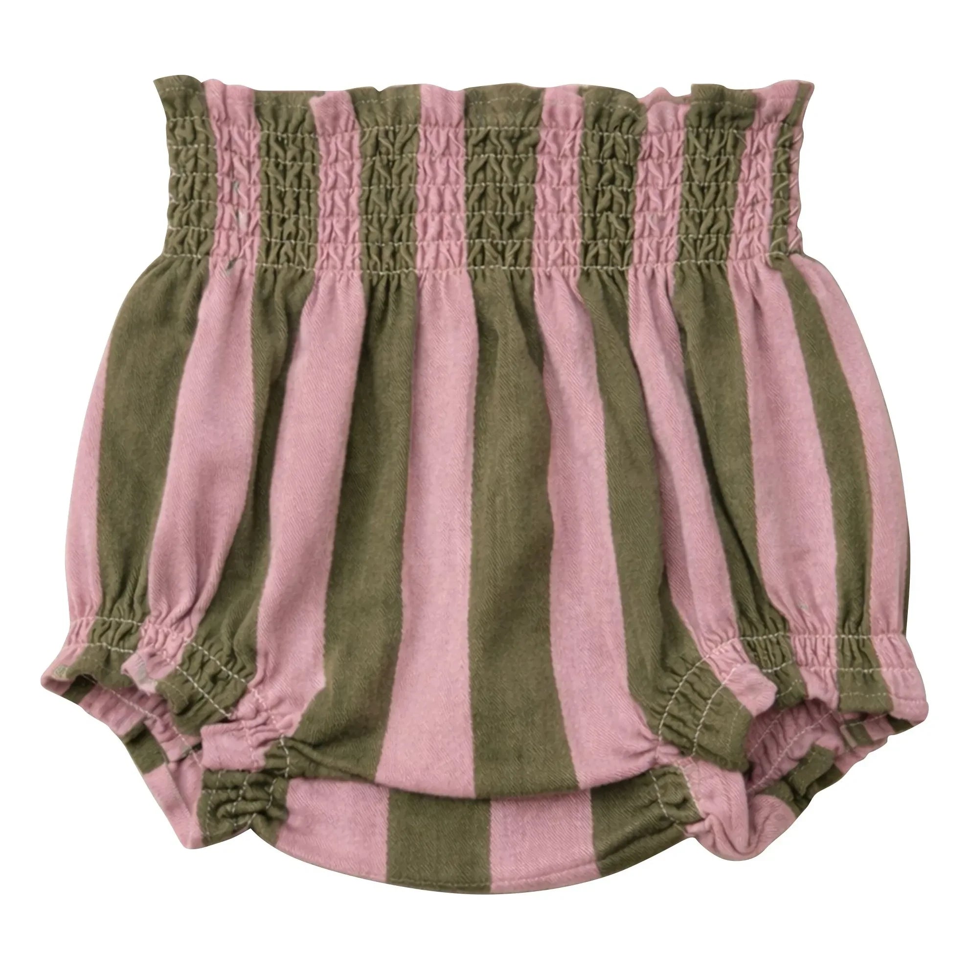 Lililotte - Bloomer César Striped Organic Cotton Twill | Olive