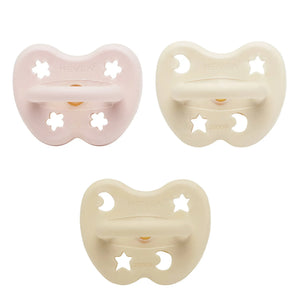 Hevea - 3-piece Pacifier Set Discovery Pack | Powder Pink