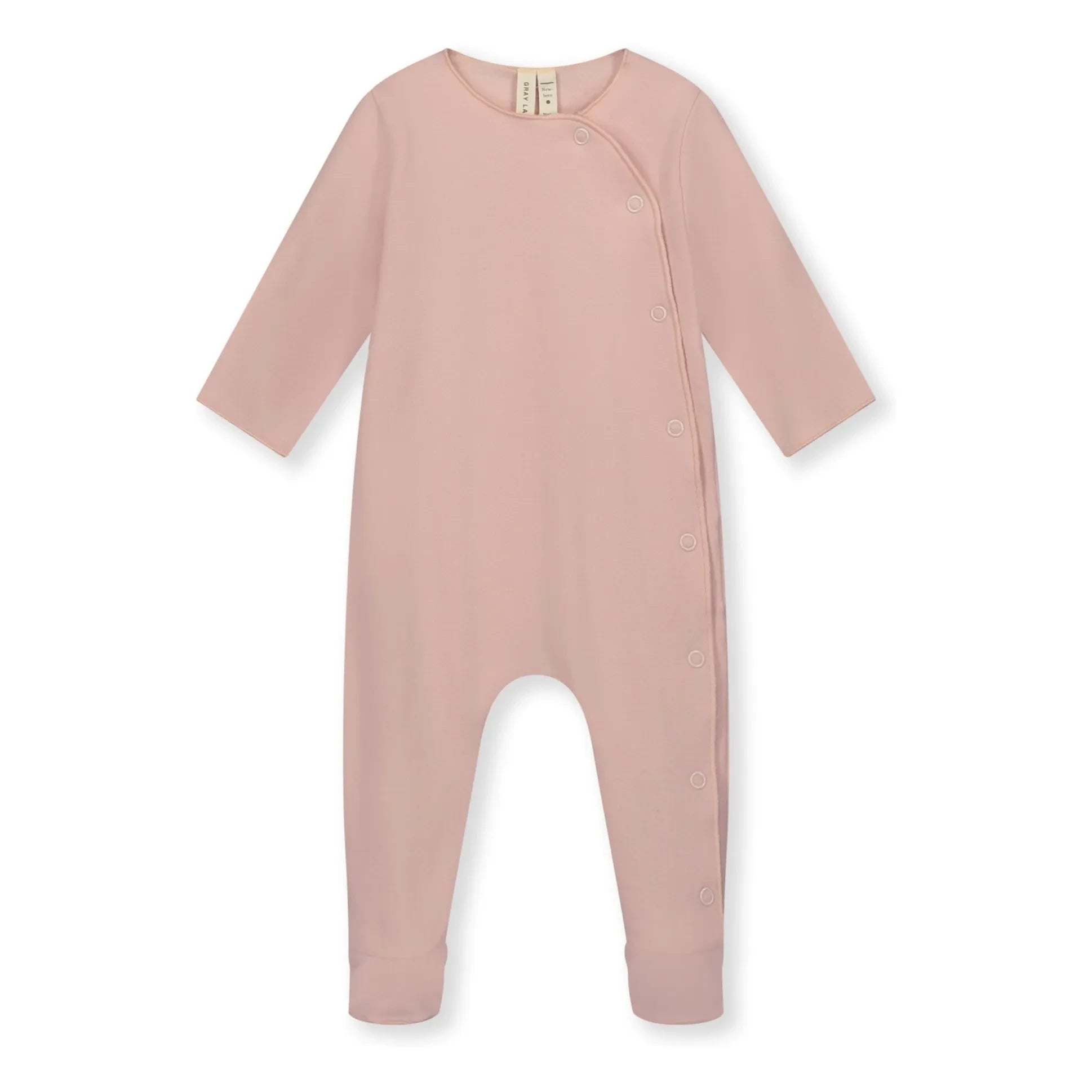 Gray Label - Organik pamuklu yenidoğan pijama | Pudra pembesi