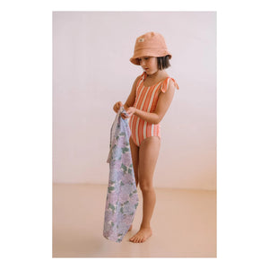 Studio Bohème - Roberta Striped Organic Cotton Swimsuit | Pink