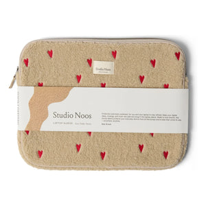 Studio Noos - Heart-Shaped Laptop Case | Ecru
