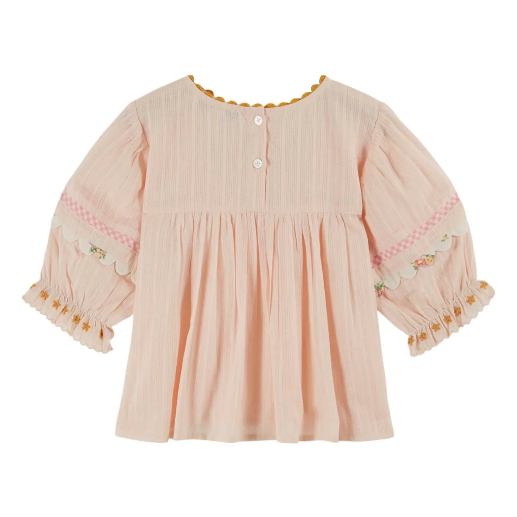 Emile et Ida - Floral Embroidered Blouse | Cream