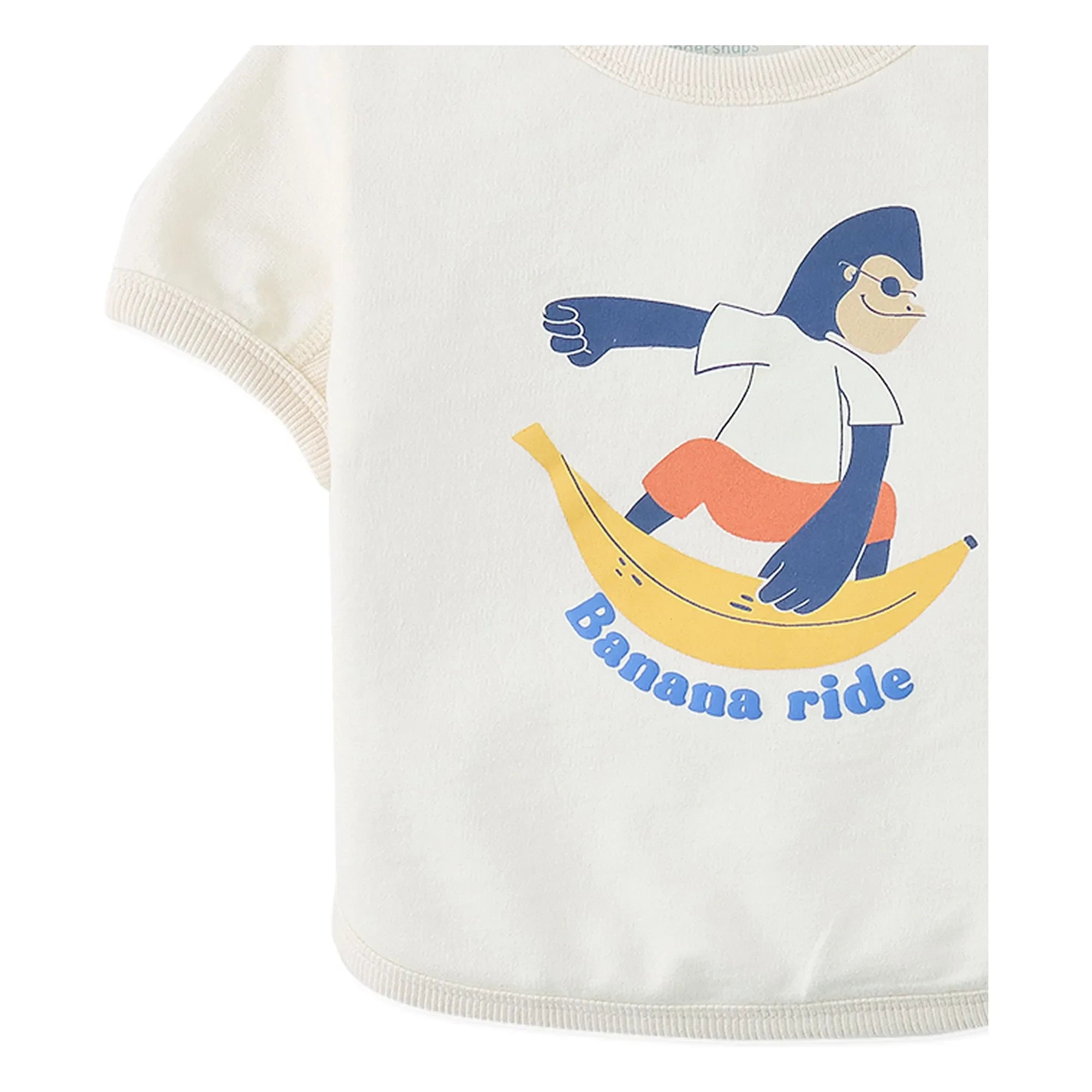 Gingersnaps - Chalice Banana Ride Bebek Tişörtü | Beyaz