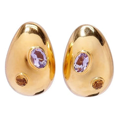 Lizzie Fortunato - Mini Harp Earrings | Gold