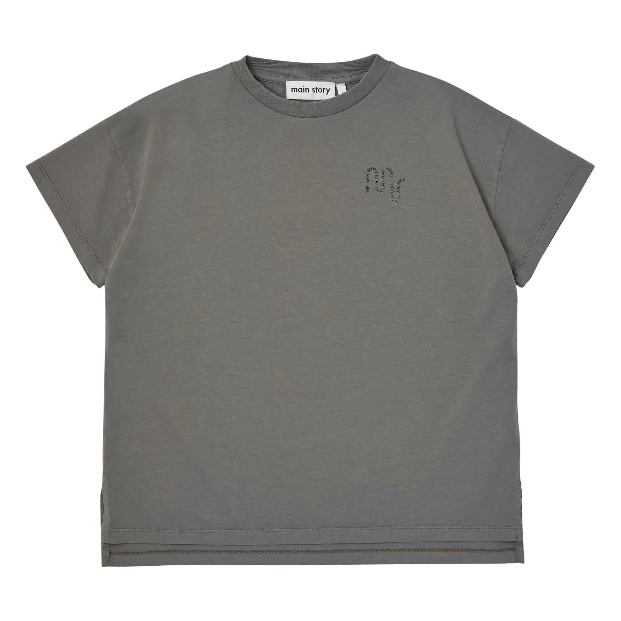 Main Story - Oversize organic cotton T-shirt | Dark gray