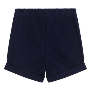 Petit Bateau - Organic cotton fleece shorts | Midnight blue