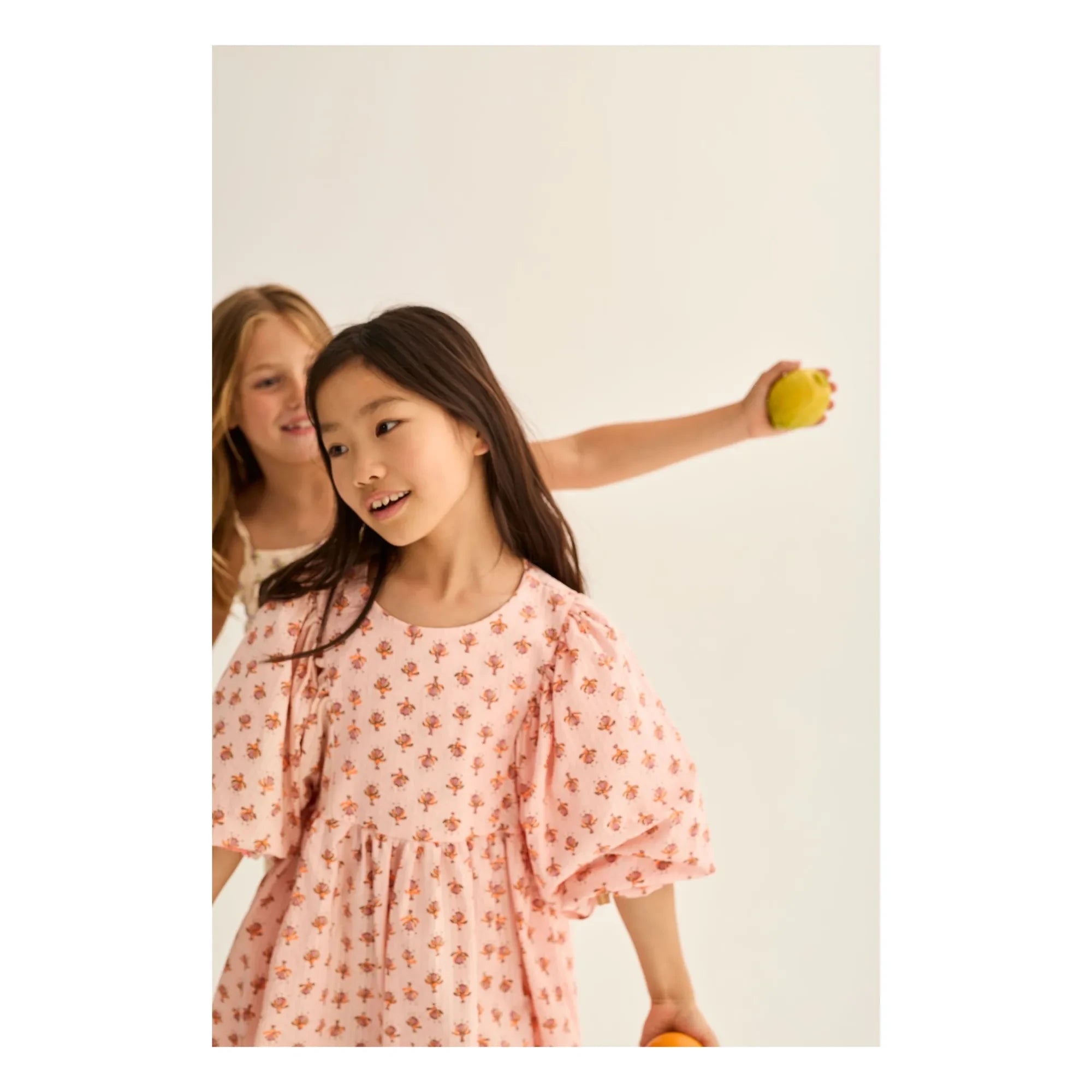 Cozmo - Alba Fleurie Organic Cotton Dress | Powder Pink