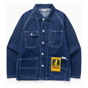 Service Works - Denim Tulum 2.0 Organic Cotton Jacket | Washed Blue