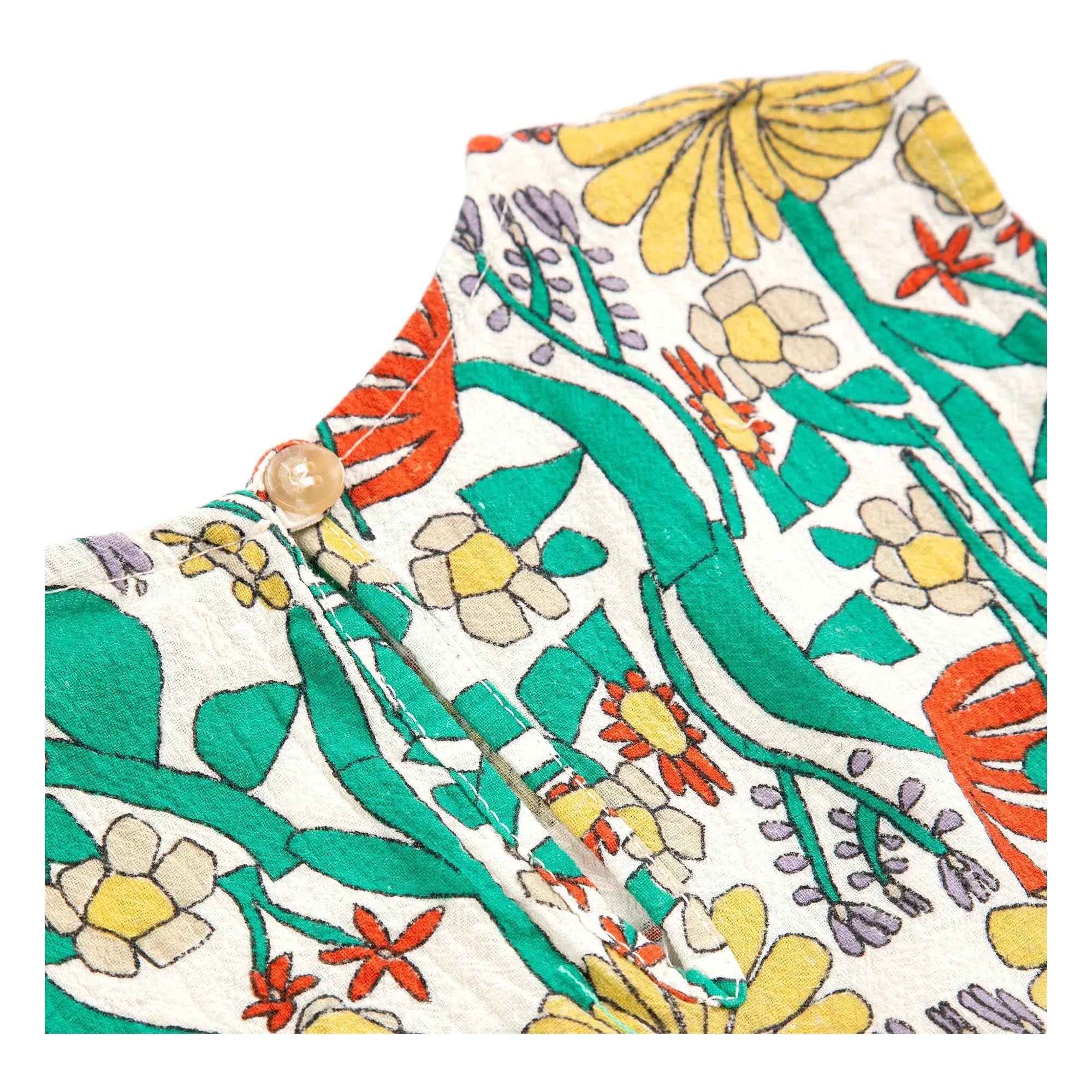 Bobo Choses - Organic Cotton Flower Top | Ecru