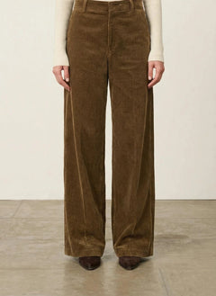 Vanessa Bruno - Heric Cotton Trousers | Earth Brown
