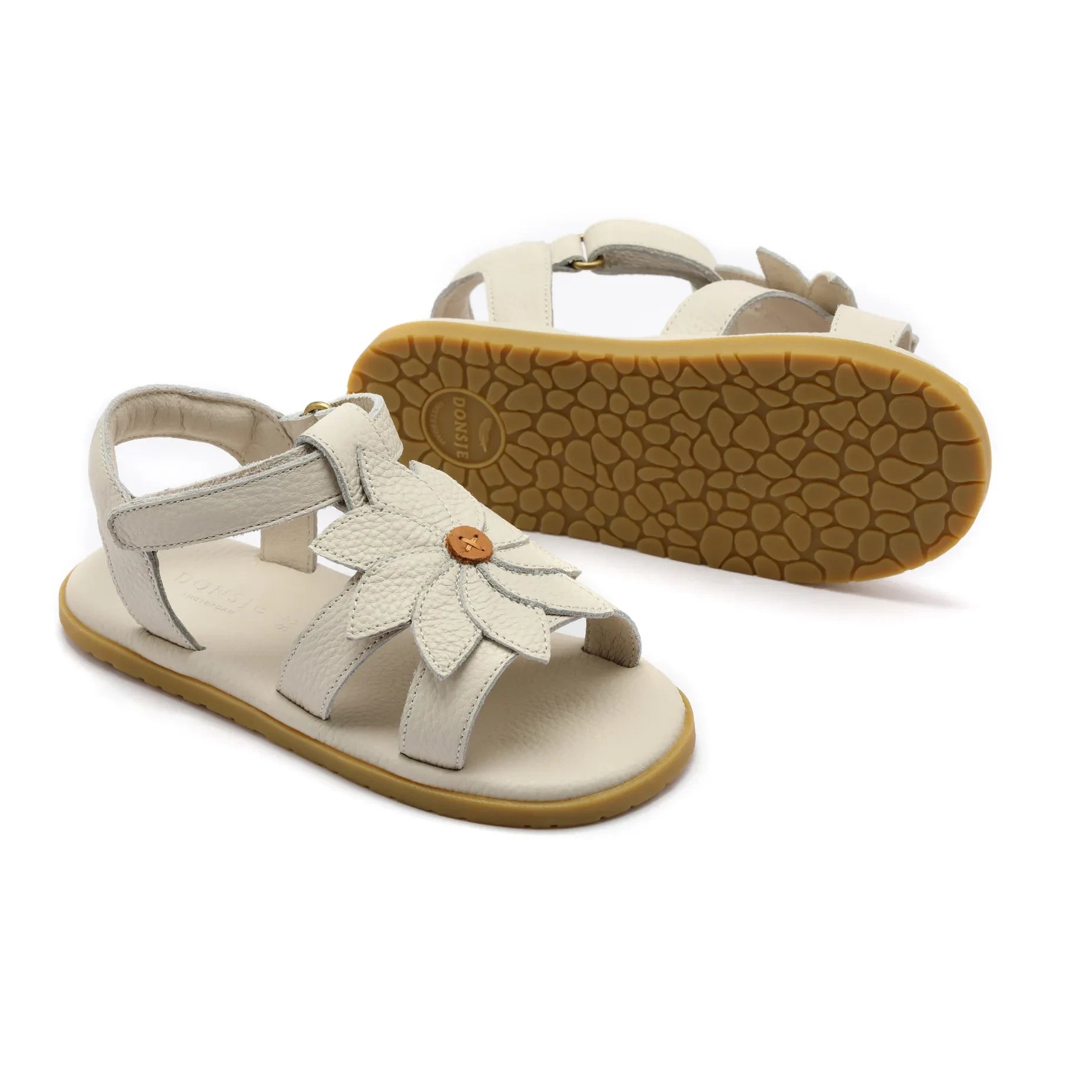 Donsje - Iles Fields Daisy Leather Sandals | Cream