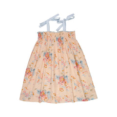 Lilinoa - Babette Fleurie Gathered Dress | Peach